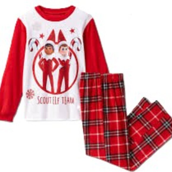 Christmas Pajama Bundle 3 Sets Unisex Youth Medium M 8/10 Elf Reindeer Snowman - Picture 6 of 16